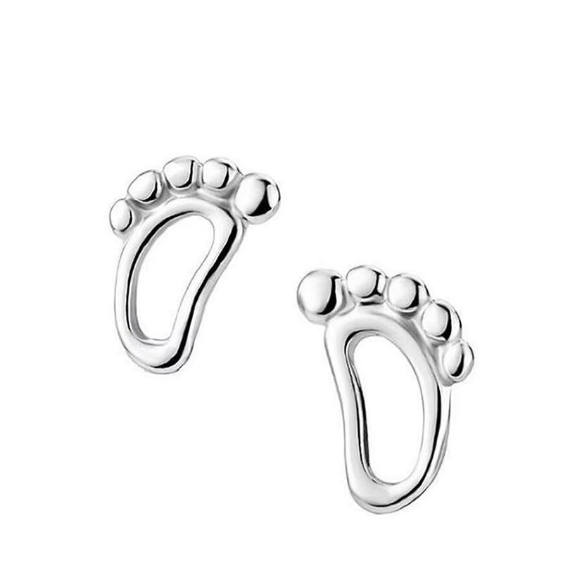GaGa-Duck Ohrstecker, 925 Silber, Fußförmig - Bild 5