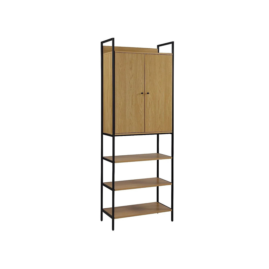 Vente-unique Flurgarderobe Tapora in Eiche Natur mit Türen, Breite: 80 cm, Höhe: 220 cm - Bild 2