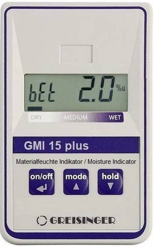 Greisinger GMI15-plus Materialfeuchtemessgerät in Weiß für Baufeuchtigkeit und Holzfeuchtigkeit mit einem Messbereich von 0,0 bis 8,0% - Bild 1