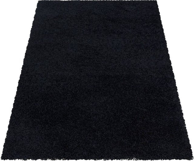 Ayyildiz Hochflorteppich Sydney Shaggy Schwarz B: 300 cm, L: 400 cm - Bild 1