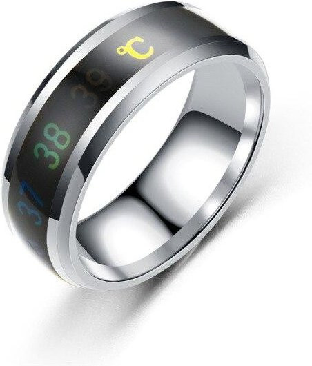 Temperaturring Edelstahl, Silber, Unisex - Bild 1