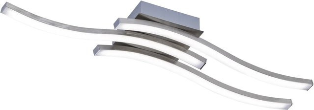 LED-Deckenleuchte Route von Reality by Trio, 3-flammig, Nickel matt - Bild 1