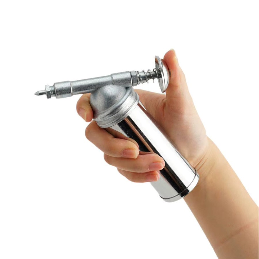 Tragbare Hand-Fettpistole aus Zink-Legierung in Silber mit 1000 PSI Hochdruck für Auto und DIY-Handwerkzeuge - Bild 4