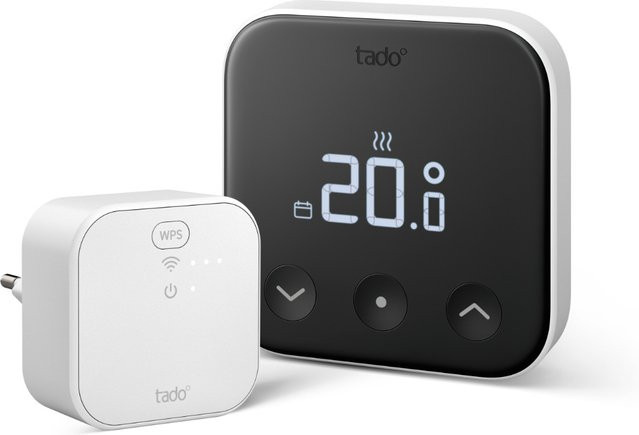 tado° X Starter Kit Smartes Thermostat für Fußbodenheizung und Einzelraumsteuerung mit Bridge, Weiß - Bild 1