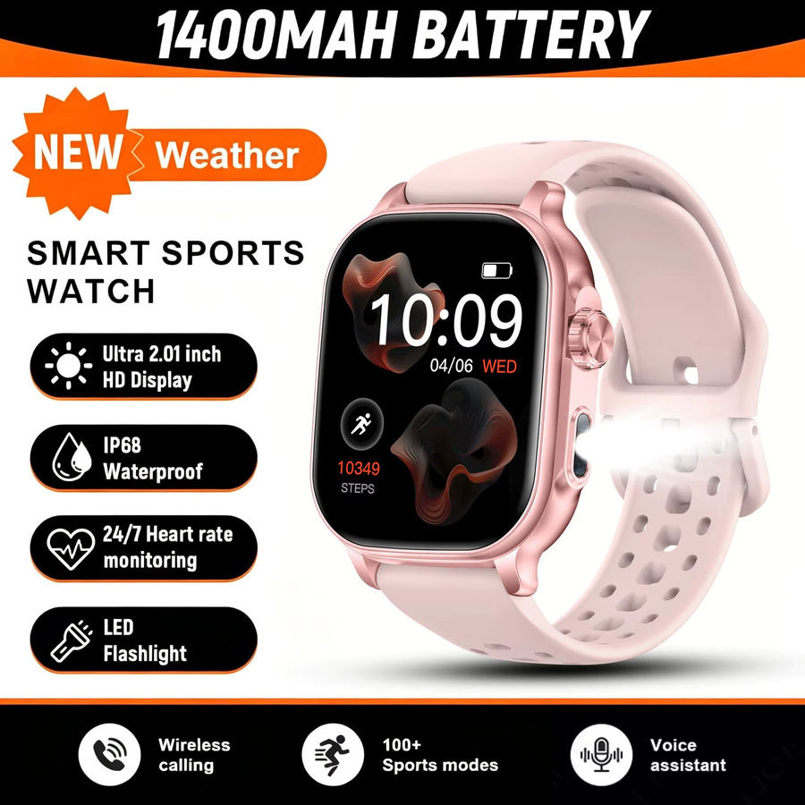 Amazfit Bip 6 Smartwatch für Damen in Pink mit Bluetooth-Anruf, Herzfrequenzmessung und IP68 Wasserdichtigkeit - Bild 7