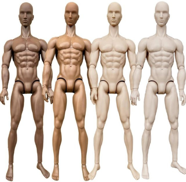 Adonis Muskelpuppe, Weiß Latino Tan Schwarz, 32 cm, 1/6 Puppen, Beweglicher Körper - Bild 1