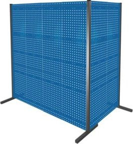 Kappes Trennwand RasterPlan Doppelfeld 90 Grad in Blau RAL 5010, Breite: 1000 mm, Höhe: 2000 mm - Bild 1