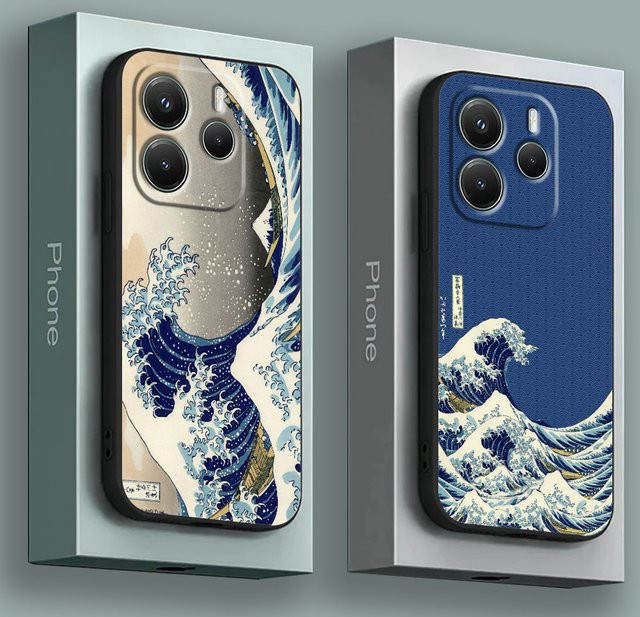 Handyhülle The Great Wave Katsushika Hokusai für Xiaomi Redmi Note und Redmi Serie, Multicolor - Bild 1