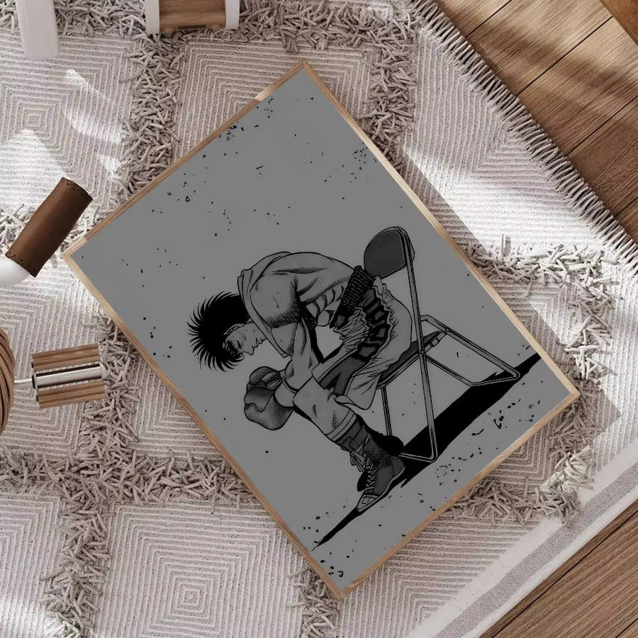 Anime Hajime No Ippo Retro Kraftpapier Aufkleber für Wandgestaltung und DIY Dekoration - Bild 4