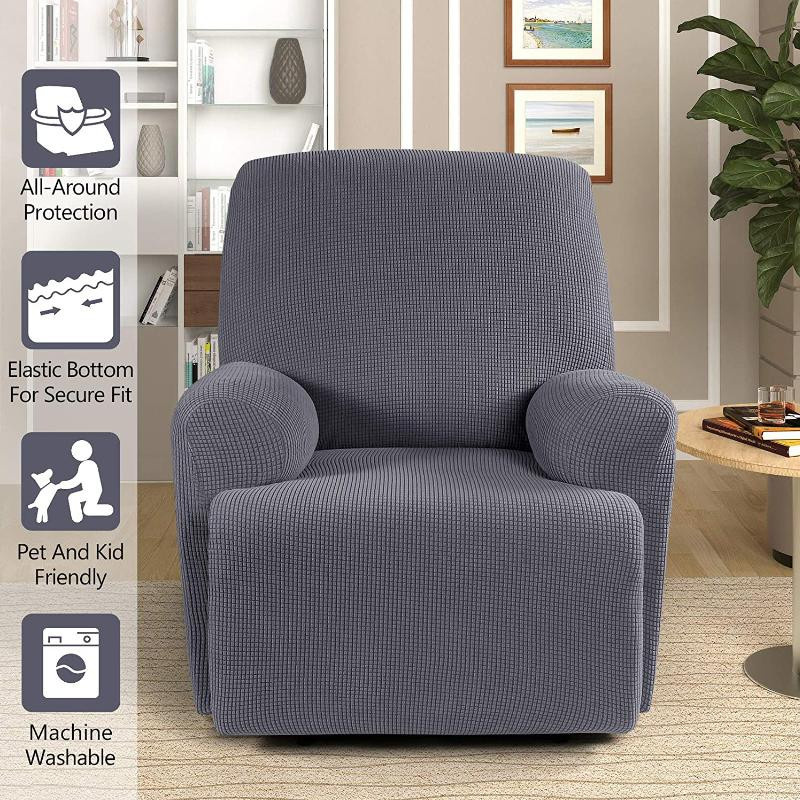 Yiran Furniture Stretch-Sesselbezug aus Jacquard-Spandex mit rutschfestem elastischem Boden für 1 Sitzer - Bild 2