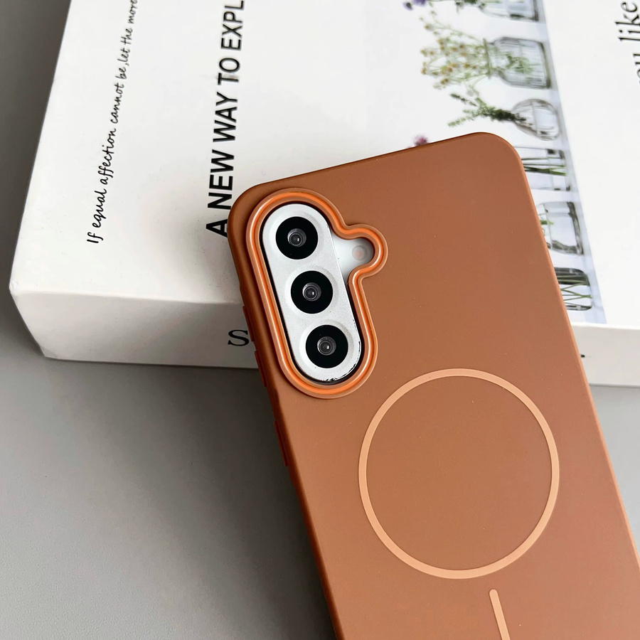 Magnetische Schutzhülle für Samsung Galaxy A56 A55 A54 A36 A35 A26 A06 A16 A34 A24 A14 A05S A25 A15 4G 5G in Grau mit matter Oberfläche - Bild 2