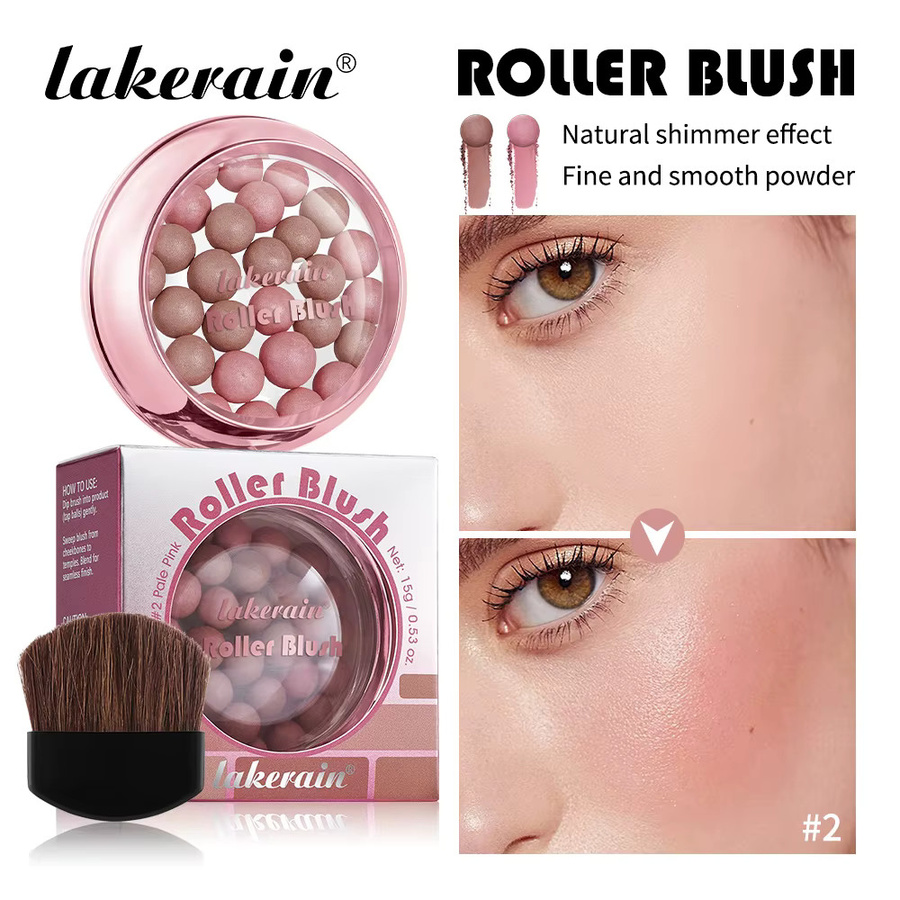 Lakerain Roller Blush, Rouge mit Puderperlen - Bild 4