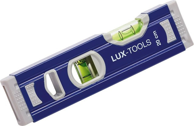 LUX-TOOLS Alu-Wasserwaage in Blau, Länge: 20 cm - Bild 1