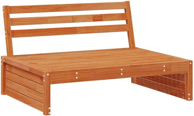 vidaXL Sectional Sofa in L-Form aus Massivholz Kiefer in Braun - Bild 1