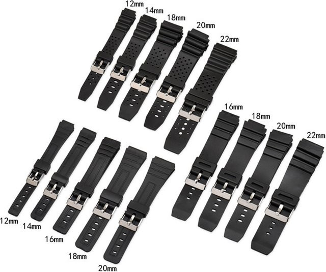 strapfreak Uhrenarmband, Kunststoff, Schwarz, Herren - Bild 1
