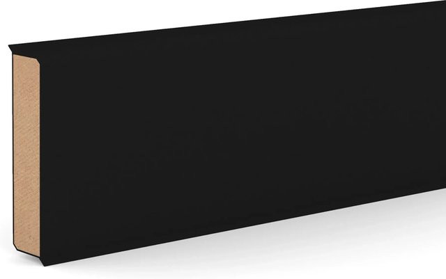 Döllken Profiles Kernsockelleiste Cubu Flex Life 60 Schwarz 2,5 m - Bild 1