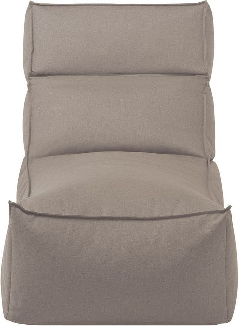 Blomus Lounger Stay Outdoor Liege in Beige mit wasserabweisendem Textil und EPS-Perlen, Länge: 157 cm - Bild 1