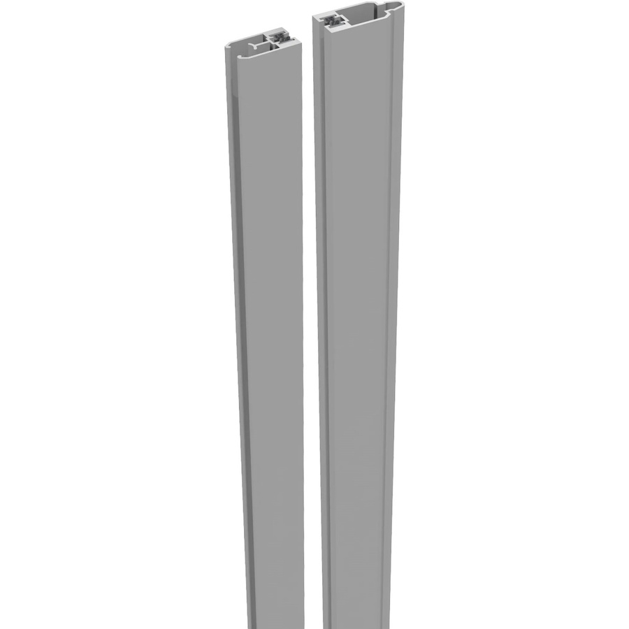 GroJa Adapterleisten Set mit Bürstendichtung in Silbergrau, Länge: 180 cm - Bild 2