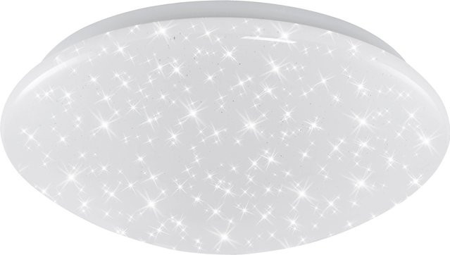 Briloner LED Bad-Deckenleuchte Brilo Bath Sternendekor in Weiß, Durchmesser: 28 cm, Höhe: 9,5 cm - Bild 1