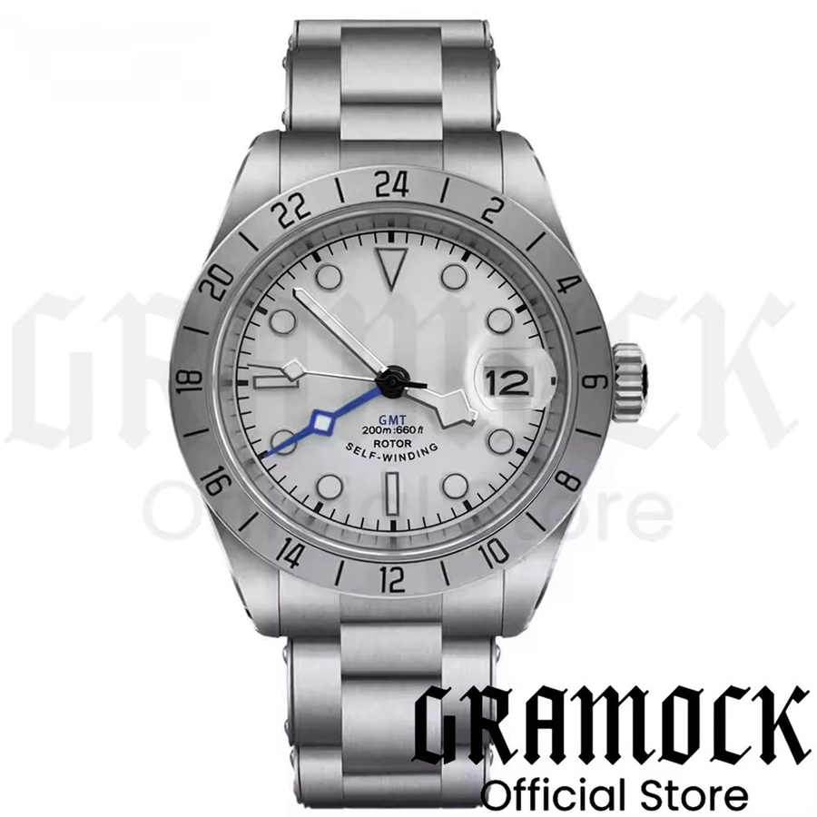 Gramock Armbanduhr, Automatik, Edelstahl, 39 mm, GMT, Herren - Bild 1