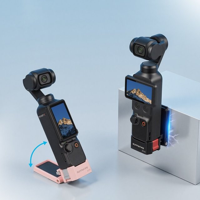 DIXSG Magnetische Tischhalterung für DJI Osmo Pocket 3/4 mit Schnellverschluss-Halterung - Bild 1