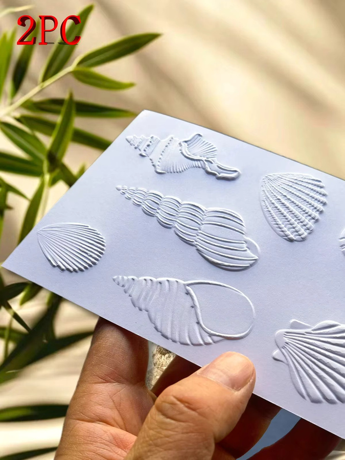 Exquisi 3D-Prägefolder und Stanzset mit Blumenmuster für DIY-Kartenherstellung und Scrapbooking im Ozean-Thema - Bild 4