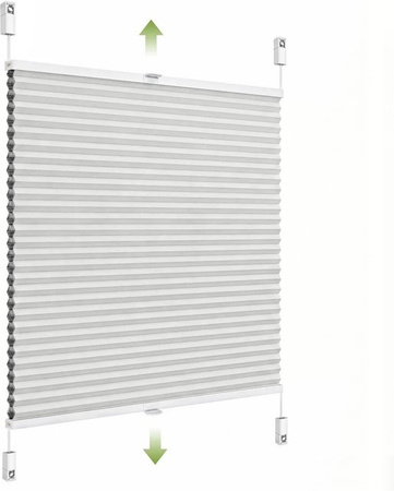 SALCAR Wabenplissee Thermo Plissee Klemmfix Verdunkelnd Blickdicht Weiß B: 40 cm, H: 130 cm