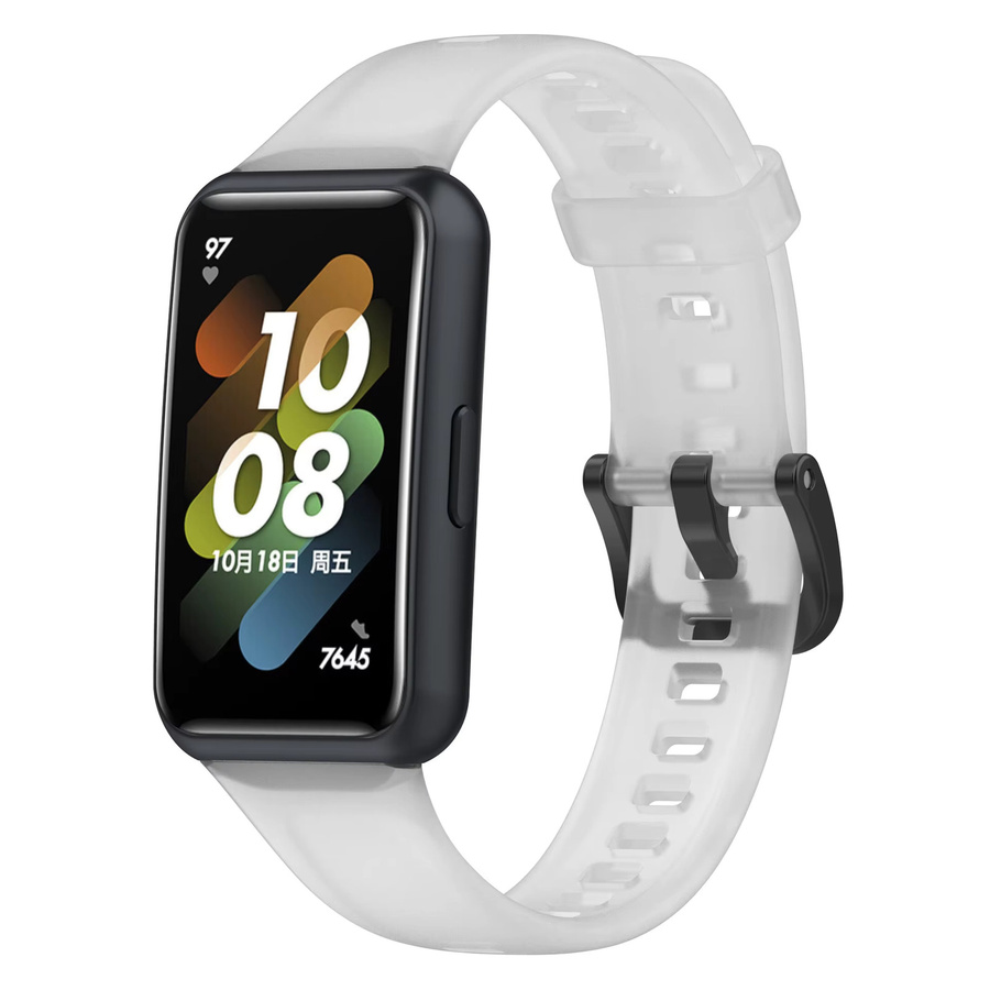 Uhrenarmband Silikon, Weiß, Unisex - Bild 1