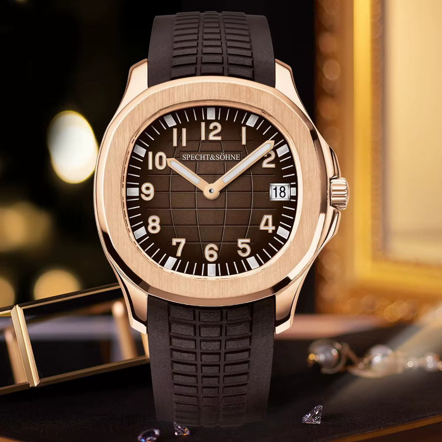 Specht & Söhne Armbanduhr, Quarz, Edelstahl, Kautschuk, 40,8 mm, Herren - Bild 4