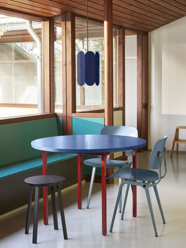 HAY Two Colour Rundtisch aus Valchromat in Blau - Bild 2