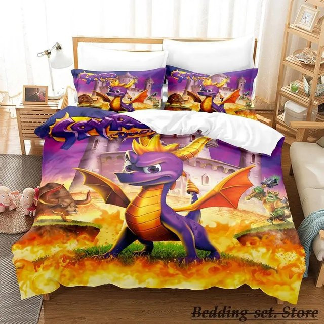 Spyro Reignited Trilogy Bettwäsche Kollektion für Erwachsene und Kinder, Bettbezug B/H: 200 x 230 cm - Bild 1