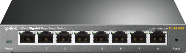 TP-Link TL-SG108E Gigabit Ethernet Switch, 8 Ports, Schwarz - Bild 2