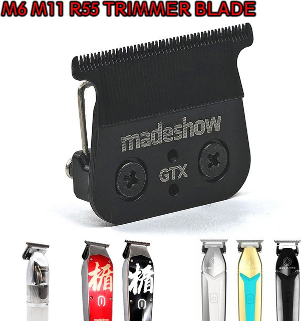 BRDCLIP Professionelle Ultra Dünne Original Klinge für Haar Trimmer Madeshow KULILANG M6 M11 R55, Schwarz, 0mm Cutter Kopf Clipper Ersatz Zubehör - Bild 1