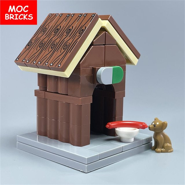 Yiran toy Kit MOC Steine Hundehütte Zwinger Schuppen Nutztier, Bausteine, ab 12 Jahre - Bild 1
