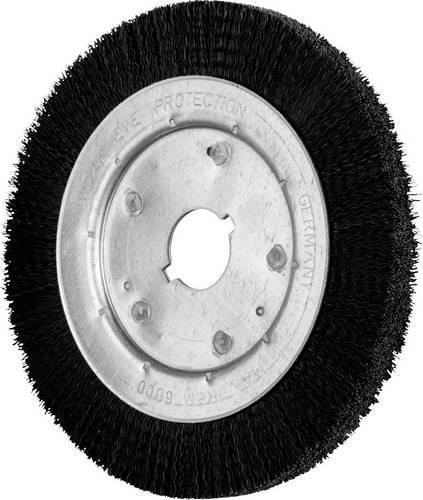 PFERD TOOLS Rundbürste RBU schmal ungezopft aus schwarzem Kunststoff mit Nylonbesatz Ø 0,40 mm für Winkelschleifer - Bild 1