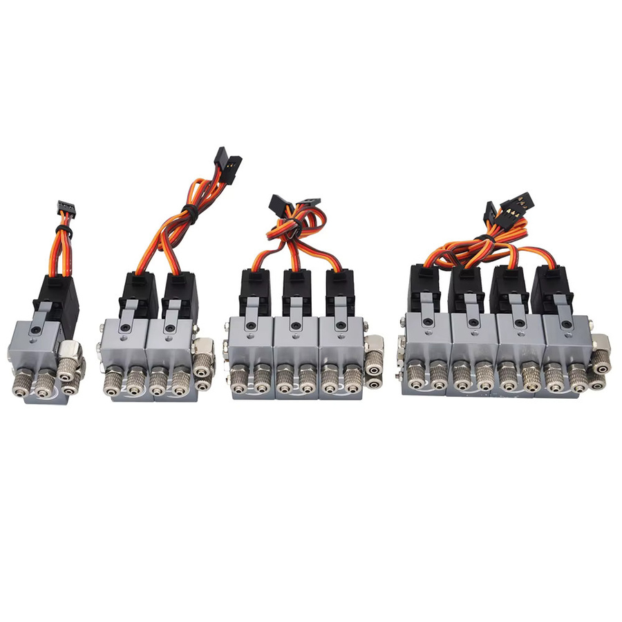 SMODELF Hydraulikventil, RC-Modell, Metall, Grau - Bild 2