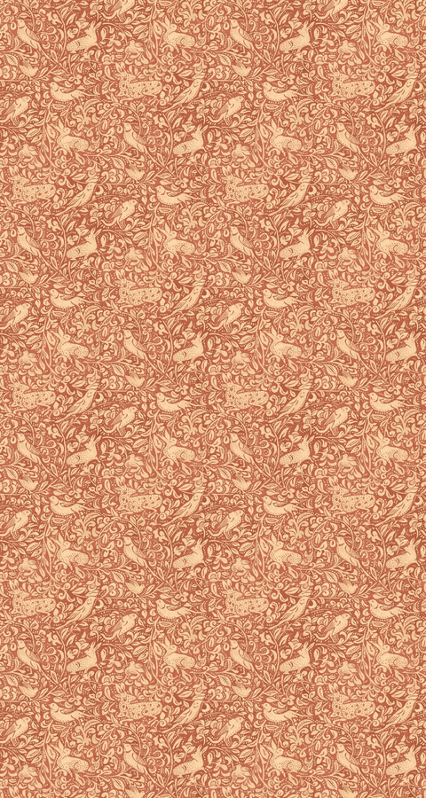 Mulberry Home Tapete Hedgerow in Russet mit floralem Design und botanischen Motiven - Bild 1