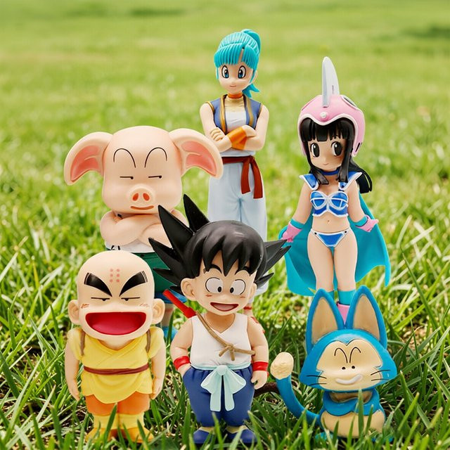 Bandai Dragon Ball Son Goku Yamcha Bulma Roshi Chichi Master, Actionfigur, Einzelfigur, Kunststoff, Bunt / Mehrfarbig - Bild 1