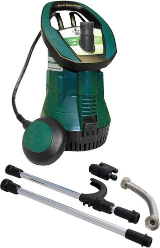 Mr. GARDENER Regenfasspumpe in Grün mit 350 W und 4500 l/h Fördermenge - Bild 1