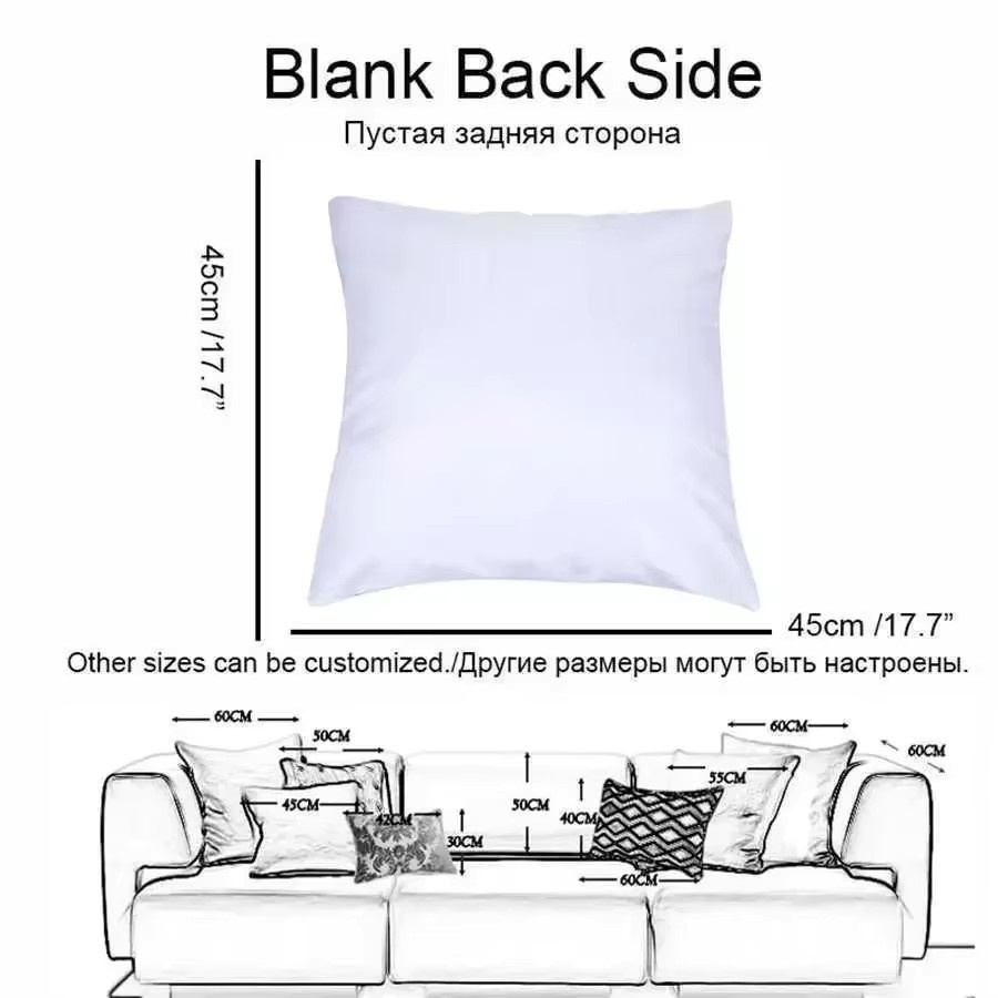 Weicher quadratischer Kissenbezug in Weiß für Sofa und Wohnzimmer, Breite: 30 cm, Höhe: 30 cm - Bild 1