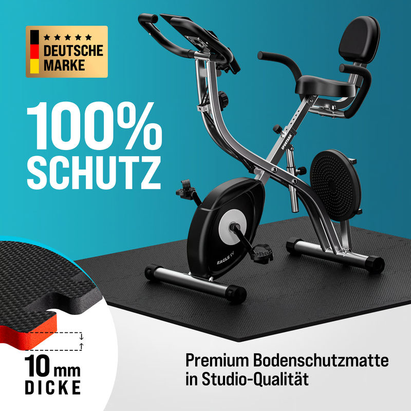 MONZANA Bodenschutz-Puzzlematten 18er-Set Schwarz B/T/H: 175 x 88 x 1 cm - Bild 3