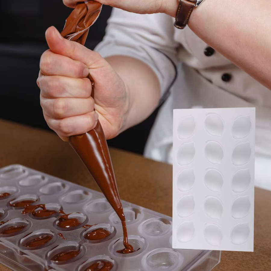 Aihogard Silikonform in Zitronenform mit 15 Kavitäten in Weiß für Kuchen, Schokolade und Eiswürfel - Bild 2