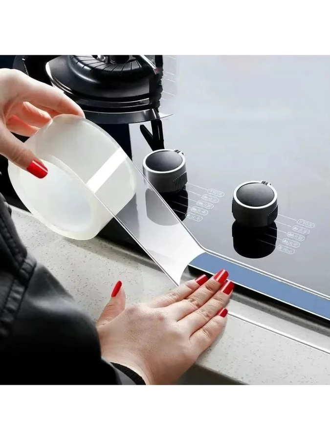 BEECHIP Mehrzweck-Dichtungsband aus transparentem PE, wasserdicht und fleckenresistent, Dicke: 1 mm - Bild 7