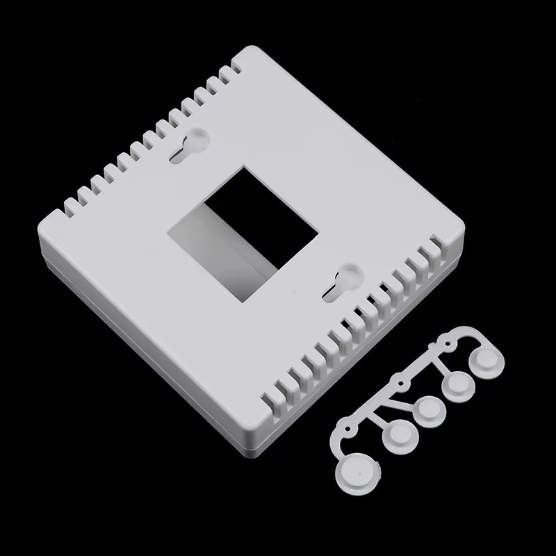 KOQZM Projektbox-Gehäuse in Weiß mit 5 Tasten für 1602 LCD-Displays, B/T/H: 8,6 x 8,6 x 2,6 cm - Bild 2