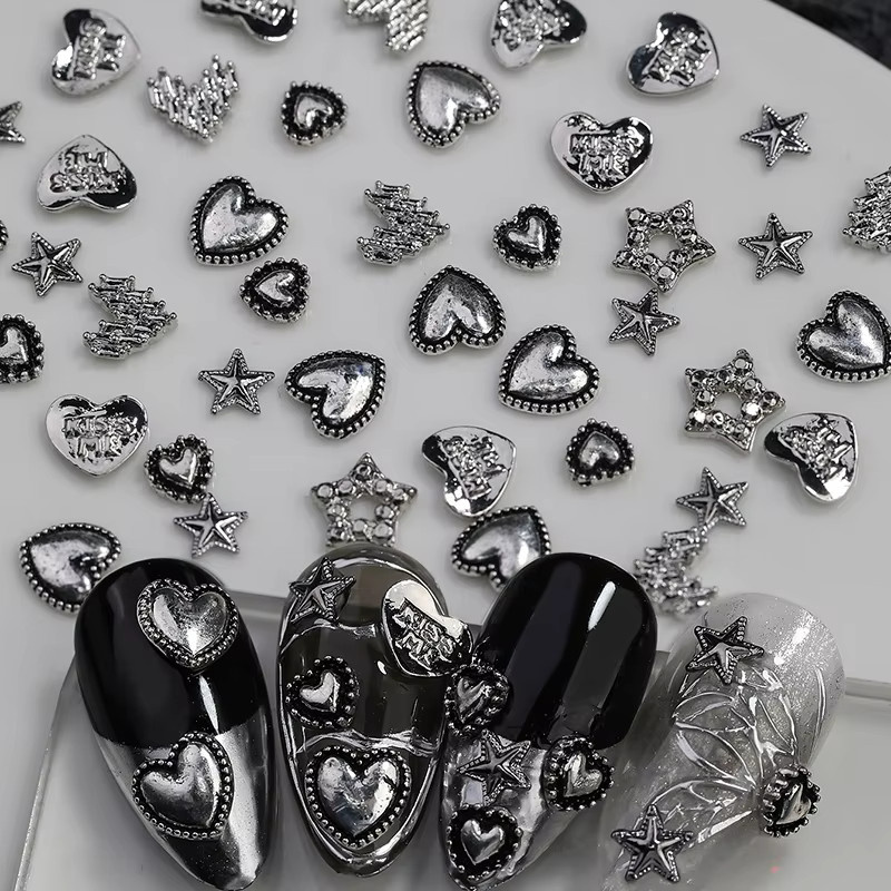 Misscheering Nagelkunst-Charm Herz und Stern, Legierung, Glänzend, Damen - Bild 4
