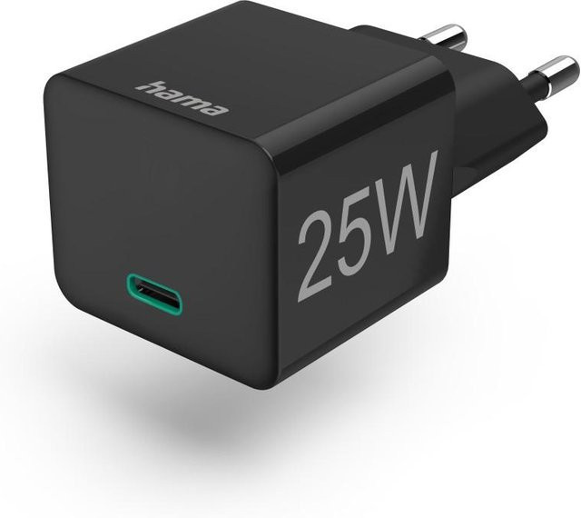 Hama USB-C Schnellladegerät mit PD 25 W in Schwarz - Bild 1