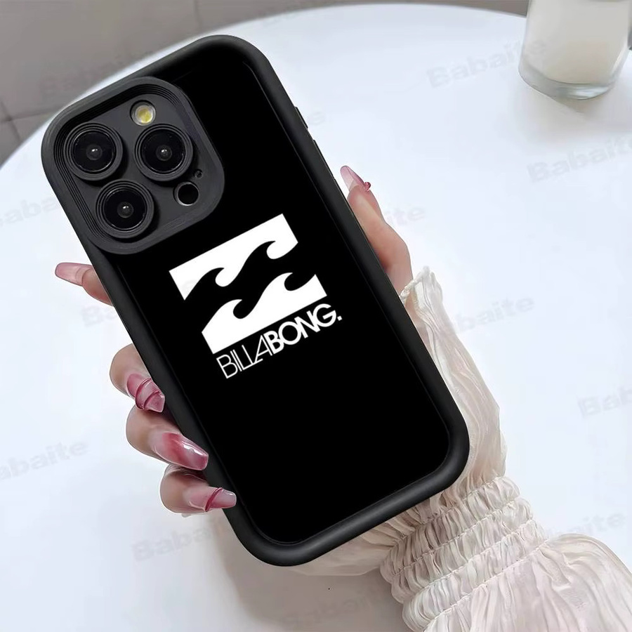 Billabong Silikon-Soft-Handyhülle in Schwarz für iPhone 11 bis iPhone 17 Modelle - Bild 3