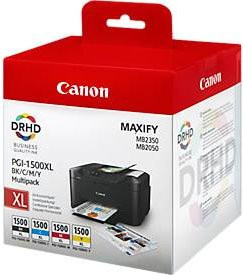 Canon Original PGI-1500XL Tintenpatronen Multipack CMYK Schwarz, Cyan, Magenta, Gelb - Bild 2