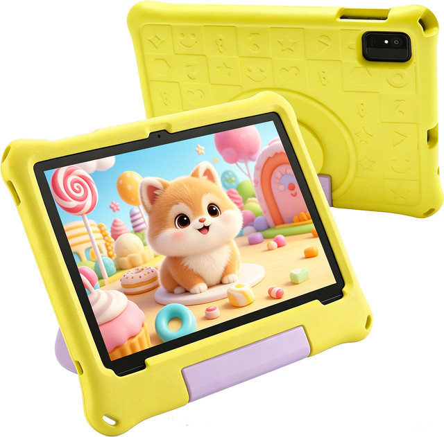 Paitanry Kinder-Lerntablet, 10,1 Zoll, Android, WLAN, Bluetooth - Bild 1