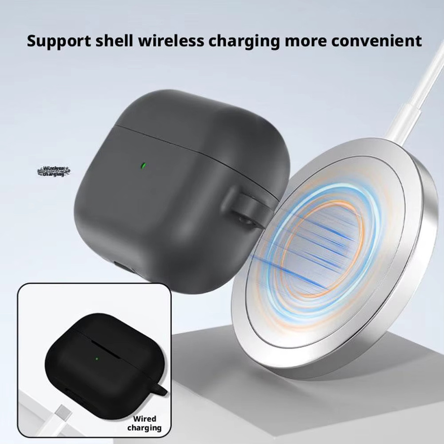 Silikon-Schutzhülle für Samsung Galaxy Buds 3 FE, Buds 3 Pro und Buds 3 in Schwarz, kratzfest und stoßfest mit vollständiger Abdeckung - Bild 5